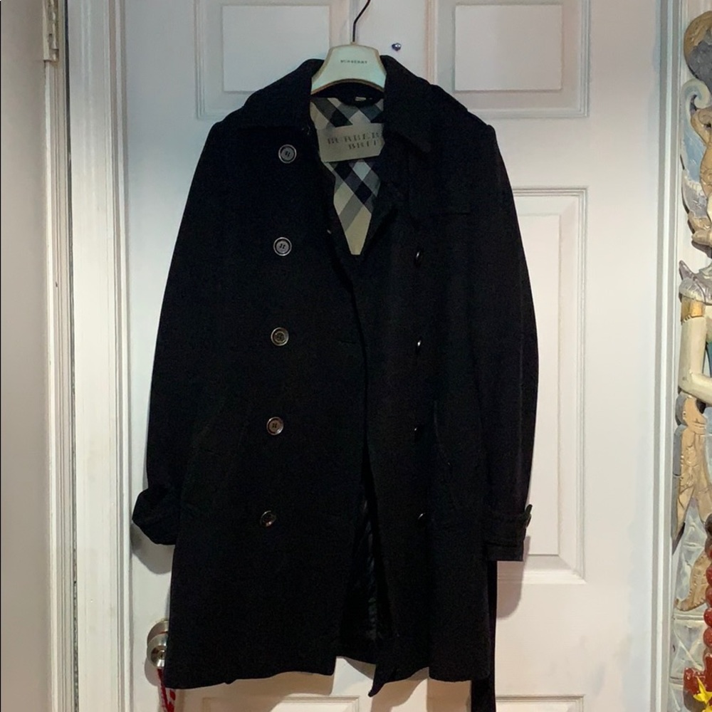 Burberry Brit Belted Wool Coat